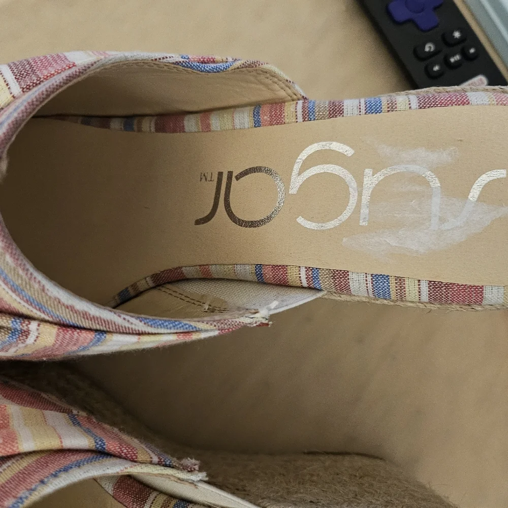 Sugar Women Pink Striped‎ Wedges